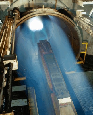 Scram jet wind tunnel test courtesy Flight Global